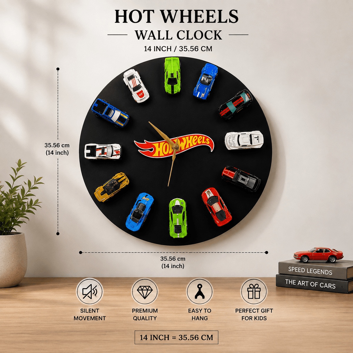 Hotwheels wall clock - Not Know